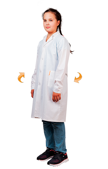 Белый халат для химии, рисования и игры в доктора